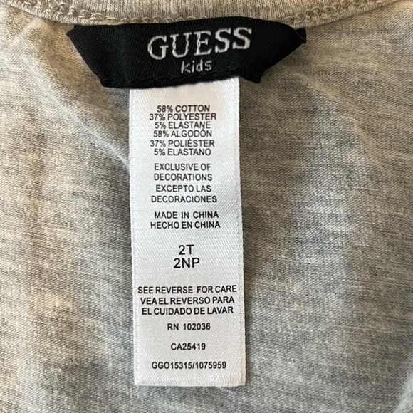 GUESS grey with gold + white sleeveless dress - Picture 3 of 4